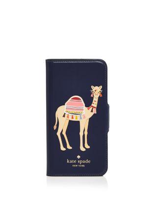 زفاف - kate spade new york Camel Appliqu&eacute; Folio iPhone 7 Case
