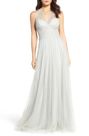 Hochzeit - WTOO Halter Tulle A-Line Gown 