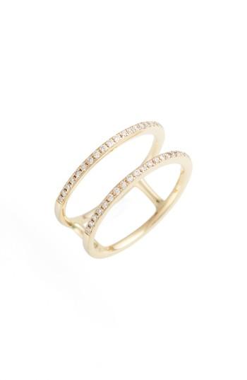 Wedding - EF COLLECTION Double Row Diamond Ring 