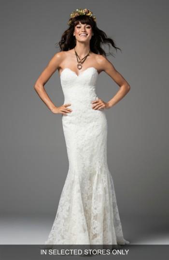Свадьба - Willowby Liesel Strapless Lace Mermaid Gown (In Stores Only) 