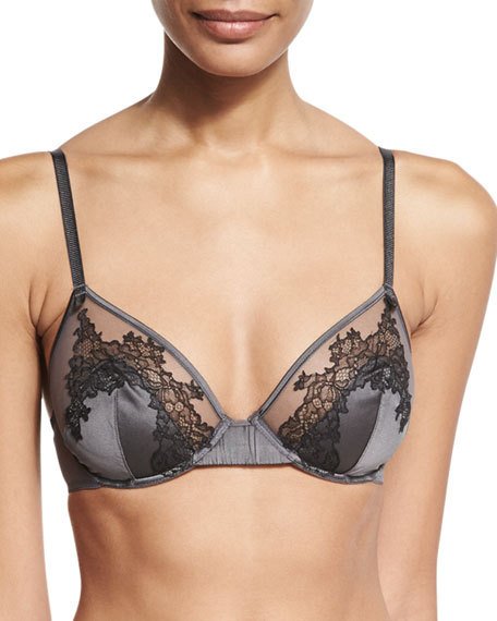 Mariage - Soie Belle Full-Cup Bra, Anthracite