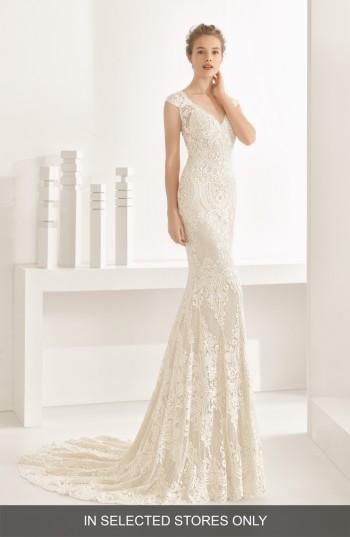 Mariage - Rosa Clara Natalia Guipure Lace Mermaid Gown (In Stores Only) 