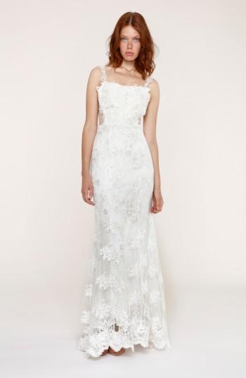 Mariage - Heartloom Andie Illusion Side Lace Mermaid Gown 