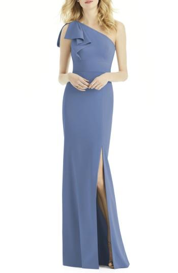 Mariage - After Six Bow One-Shoulder Gown 