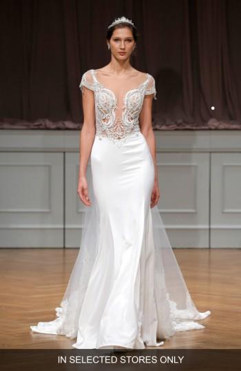 Mariage - Alon Livné White Chloe Lace & Satin Gown with Train (In Selected Stores Only) 