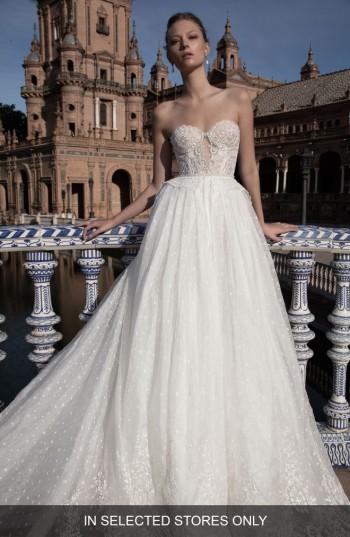 Mariage - Alon Livné White Anastasia Embellished Strapless Ballgown (In Selected Stores Only) 