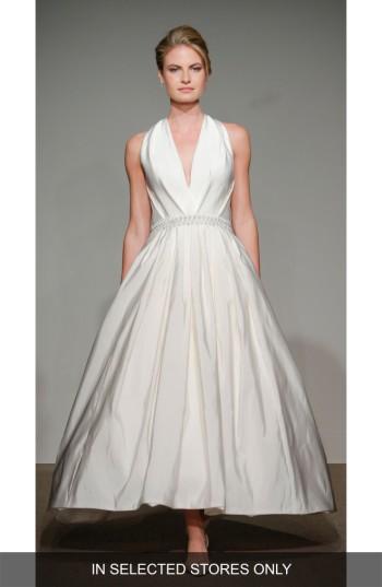 Hochzeit - Anna Maier Couture Alair Embellished Draped Faille Gown (In Selected Stores Only) 