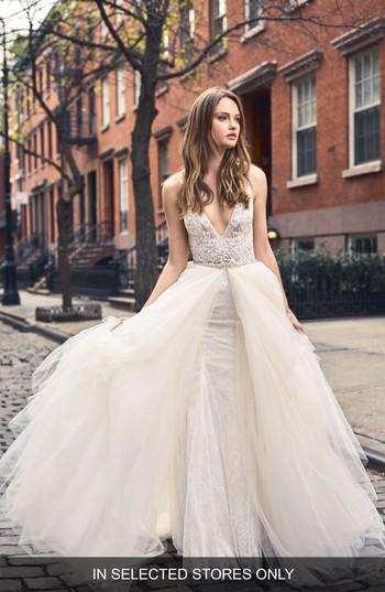 Wedding - BLISS Monique Lhuillier Sleeveless Lace Trumpet Gown 