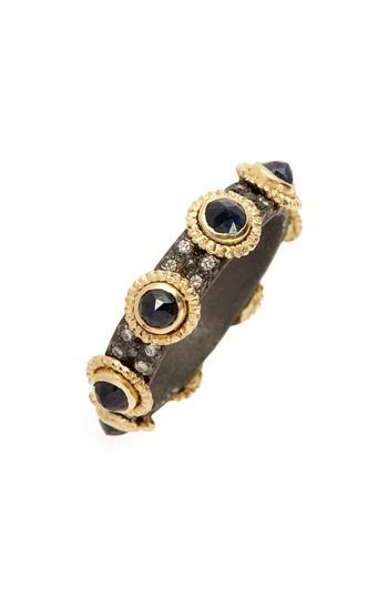 Hochzeit - Armenta Old World Sapphire & Diamond Stacking Ring 