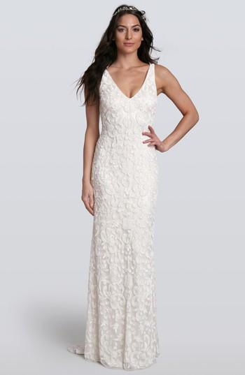 Hochzeit - Lotus Threads Beaded Lace Gown 