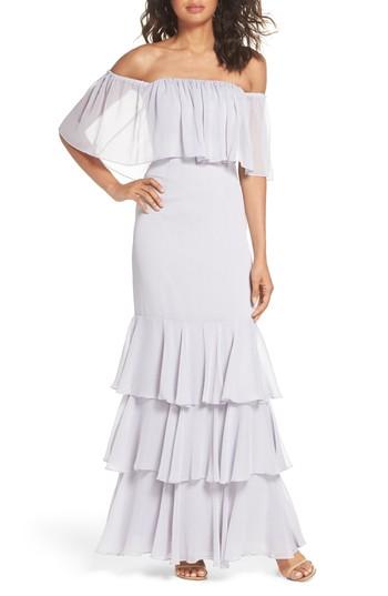 Mariage - WAYF Penelope Off the Shoulder Popover Gown 