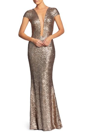 Mariage - Dress the Population Michelle Sequin Gown (Nordstrom Exclusive) 