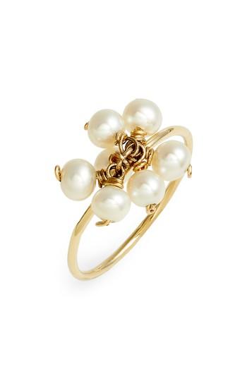 Hochzeit - Poppy Finch Baby Pearl Cluster Ring 