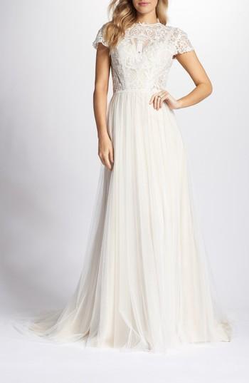Hochzeit - Ti Adora by Allison Webb Lace & Tulle A-Line Gown 