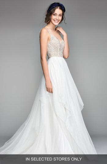 Hochzeit - Willowby Nova Beaded Bodice Tulle Gown 