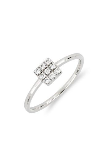 زفاف - Bony Levy Kiera Square Diamond Stack Ring (Nordstrom Exclusive) 