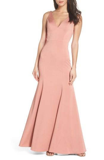 Mariage - Jenny Yoo Jade Luxe Crepe V-Neck Gown 