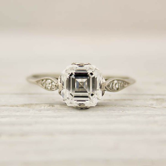 Wedding - Luxury Diamond Wedding Ring ♥ Unique Engagement Ring 