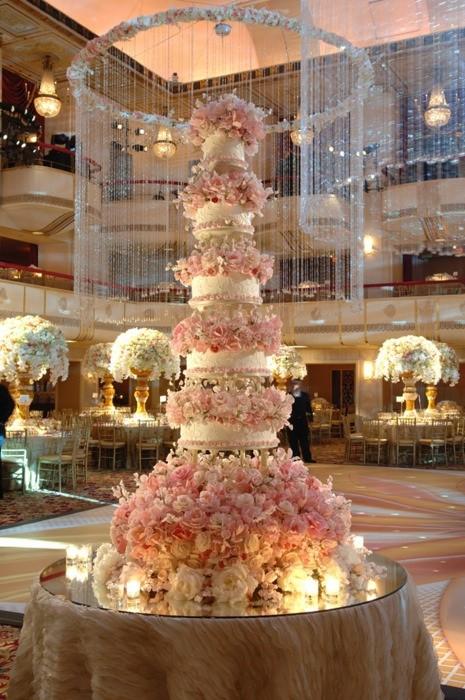 Mariage - Gâteau de mariage rose