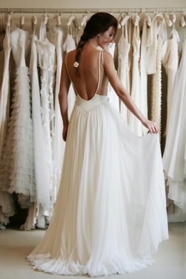 Wedding - Backless Wedding Dress
