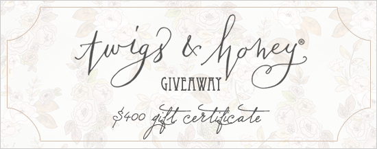 Mariage - Twigs And Honey Giveaway