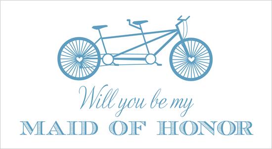 will you be my maid of honor