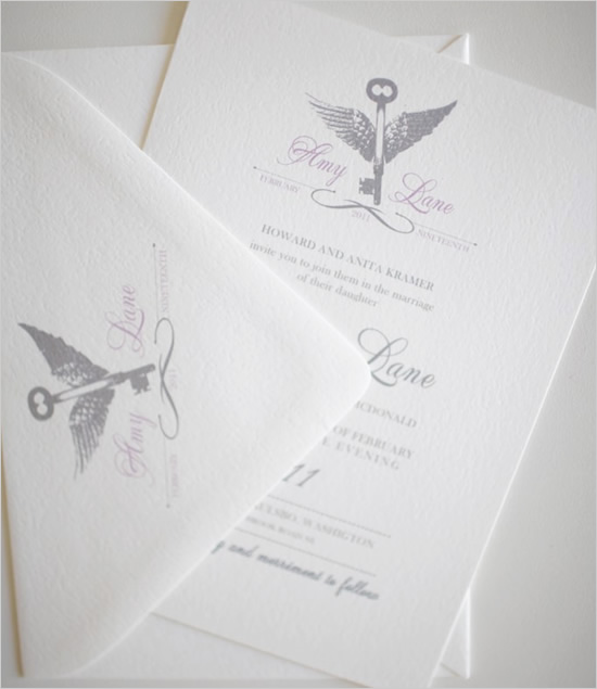 Wedding - Custom Monogram Wedding Invites