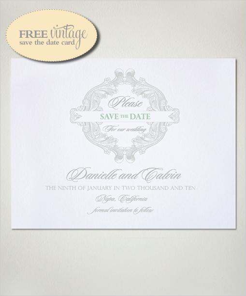 Wedding - Free Save The Date Card