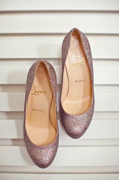 Mariage - Sparkly chaussures de mariage chaussures de mariée Glitter ♥