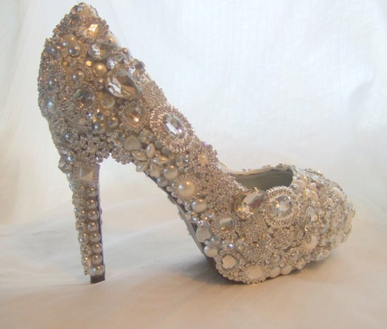 sparkly wedding shoes