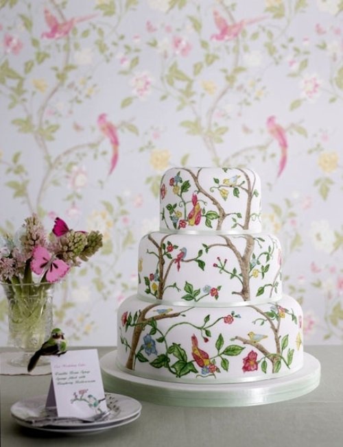 Mariage - Vintage Wedding Cakes Fondant ♥ Décoration de gâteau de mariage