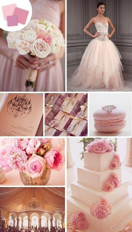 Mariage - Blush palettes de couleurs de mariage