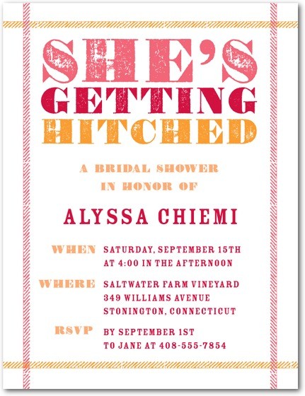 Wedding - Seriously Cute Shower Invitations