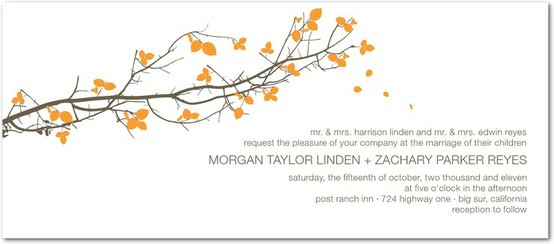 زفاف - Fall Wedding Invitations