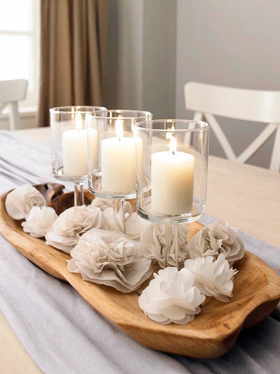 Tissue Paper Flower Centerpieces for Tables