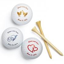 wedding photo - Personalized Golf Ball Favors