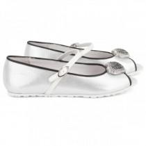 wedding photo -  Silver Peep-Toe Shoes