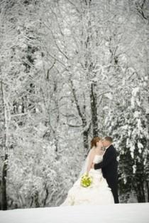 wedding photo - Романтическая Рождественская Свадебной Фотографии ♥ Снежная Зима Свадьбы
