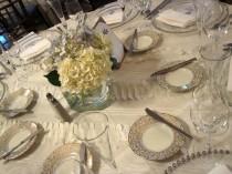 wedding photo -  white, all white, pure, table setting, place setting, china, decoration, classic