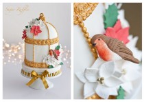wedding photo - Christmas Birdcage Cake