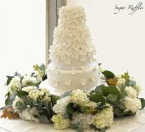 wedding photo - Гортензия Каскад Свадебный торт