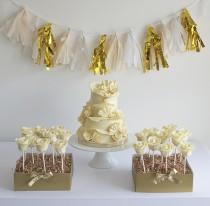 wedding photo - White Chocolate & Gold Wedding