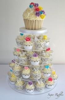 wedding photo - Wedding Cupcake Tower