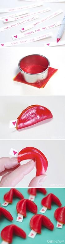 wedding photo - Fruit Roll-Up Fortune Cookies 