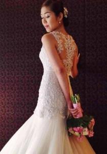 wedding photo - Stunning white wedding gown by Veluz Reyes