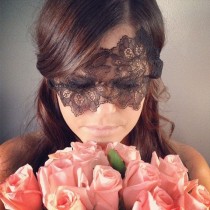 wedding photo - Boudoir Mask In Black