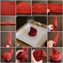 wedding photo - red color towel