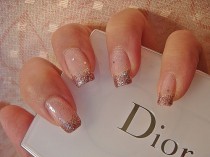 wedding photo -  Pretty Glitter French  