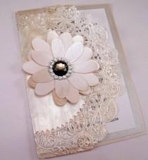 wedding photo - Vintage Couture invitation de mariage Swarovski Crystal Smokey Jewel napperon embrayage