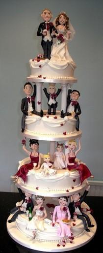wedding photo - Parti unique gâteau de mariage impressionnant